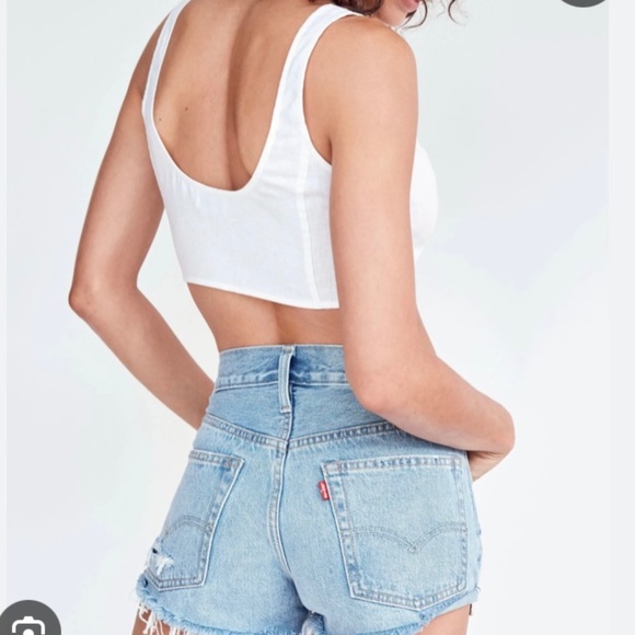 Levi's Light Blue Denim Women's Shorts - Picture 1 of 5